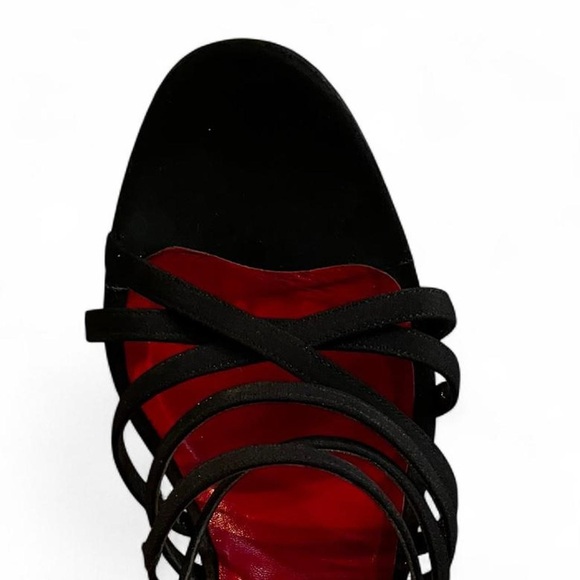 Donna Karan Red and Black Heels - Picture 3 of 4